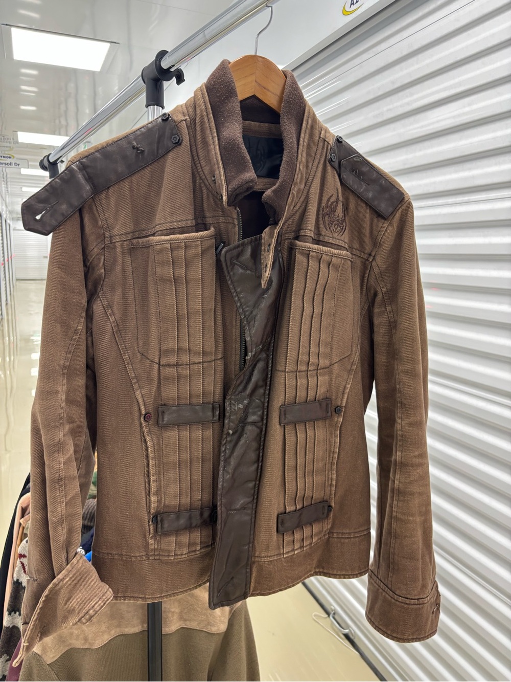 Alienware Brown Military Field Jacket with Dark Trim
